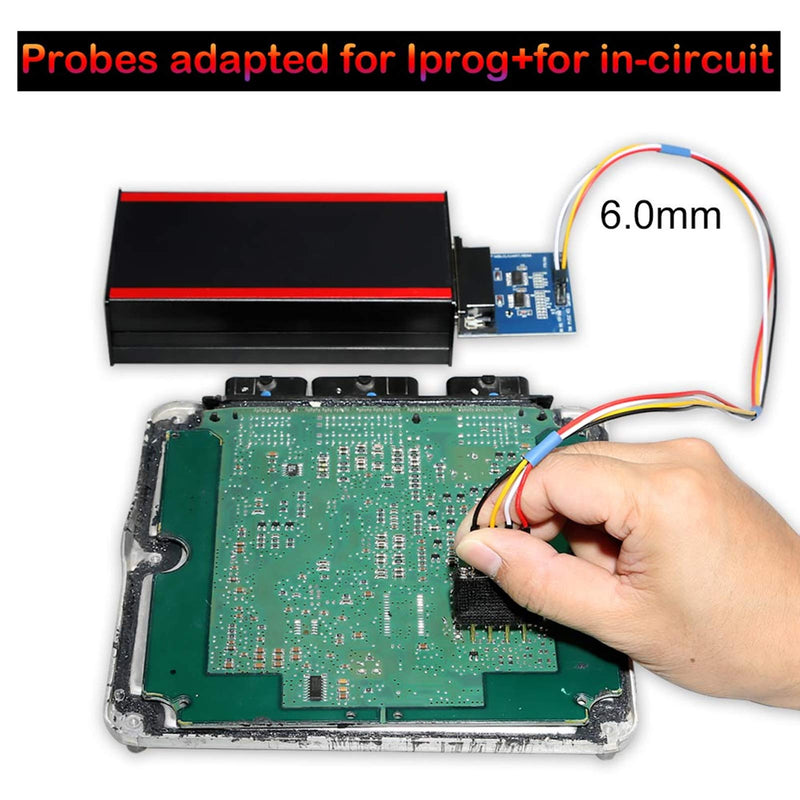 [Australia - AusPower] - Car Probe Adapter, 5 Pcs ECU Probe Adapter Work Without Soldering Pins Works ECU Car Diagnostic Tool for Xprog/iProg Diagnostic Tools 