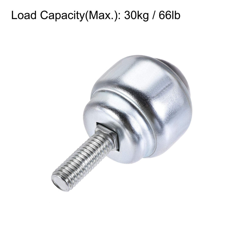 [Australia - AusPower] - uxcell Ball Transfer Bearing Unit 24mm 66Lbs Carbon Steel Bolt-Fixing Type for Transmission Pack of 4 