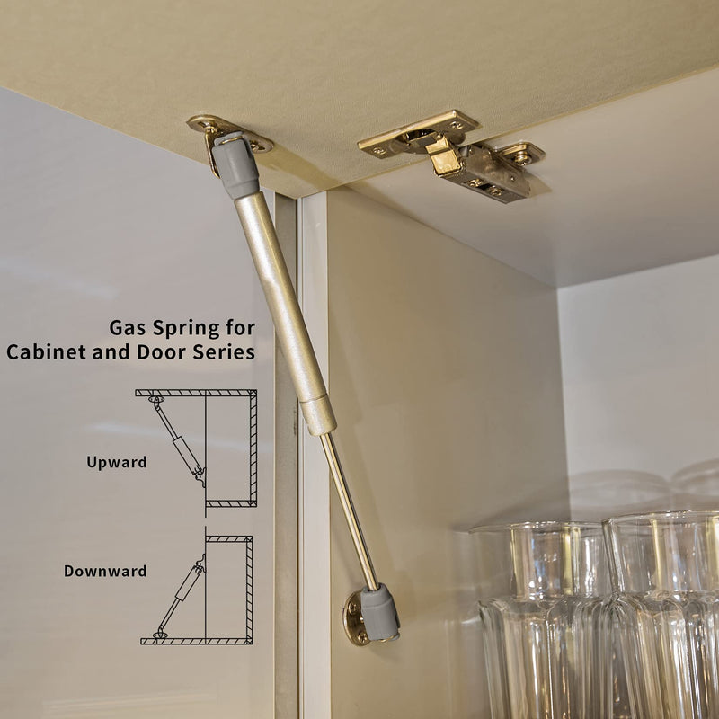 [Australia - AusPower] - 20 Pcs Gas Springs,100N/22.5LB Gas Struts Lift Supports,Gas Shocks, Soft Close Hinges,Furniture Cabinet Door Lid Stay,Hydraulic Gas Lift Spring Stay for Cabinet,Storage Box Spring Struts-10.43" 100N 20 