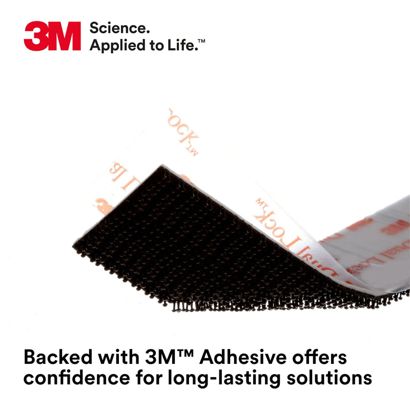 [Australia - AusPower] - 3M Dual Lock Reclosable Fasteners Heavy Duty Industrial Use Black TB3550 1" x 10 ft Mated Strip Indoor/Outdoor Use Great for Metal, Glass, Acrylic, PC, ABS 