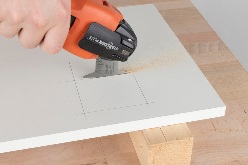 [Australia - AusPower] - wolfcraft Expert HCS Plunge Saw Blade, Starlock Mount, Wood, Plastic, Plasterboard 50 mm, 4257000, For Long, Straight Cuts in Wood 