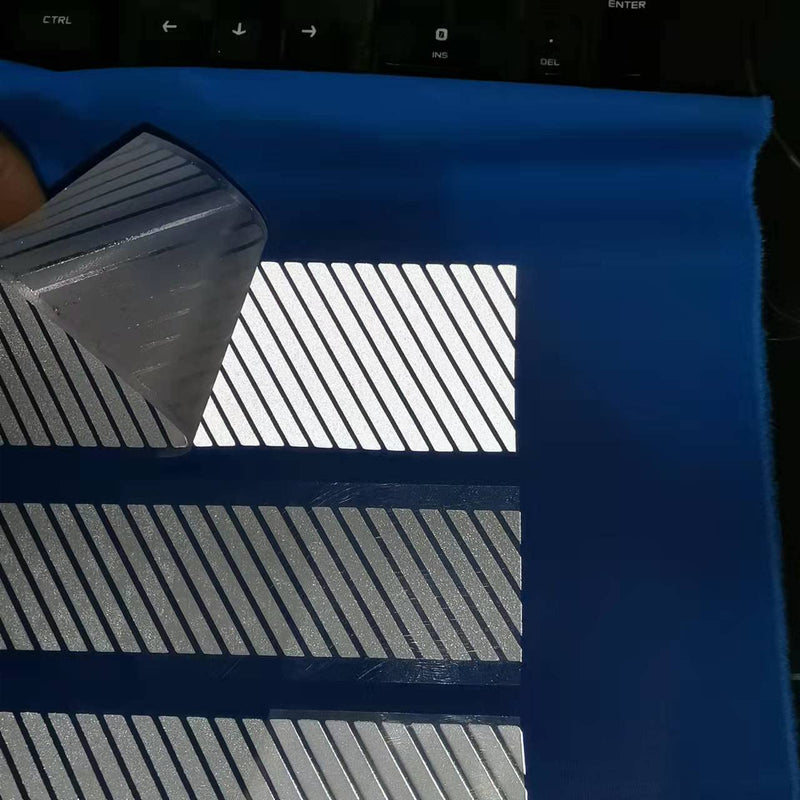 High Visibility Iron On Silver Reflective Heat Transfer Vinyl Tape for Clothing Stripe (2 Inch x 10 Yard) 2 Inch x 10 Yard