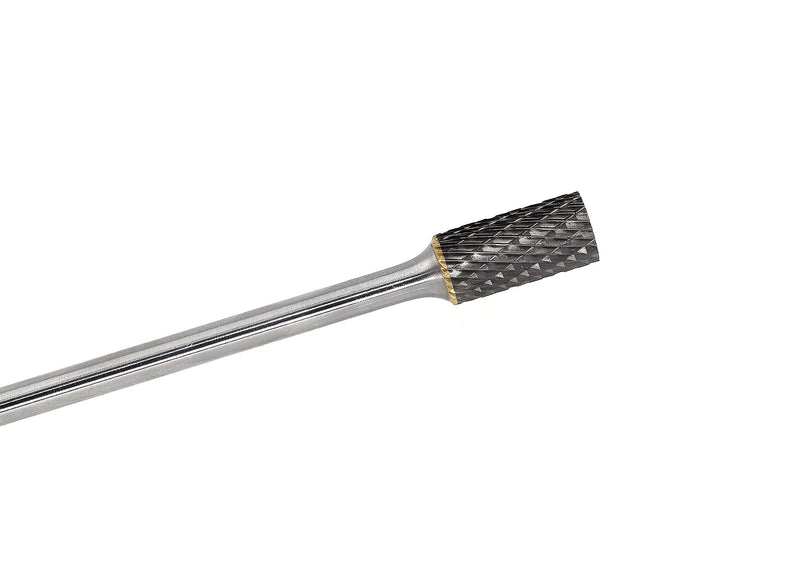 6”(152.4mm) Extened Extra Long Length Double Cut Carbide Burr File(1/2” Cutter Dia X 1”Cutter Length) with 1/4 shank Cylinder Shape SA-5L6,pack of 1
