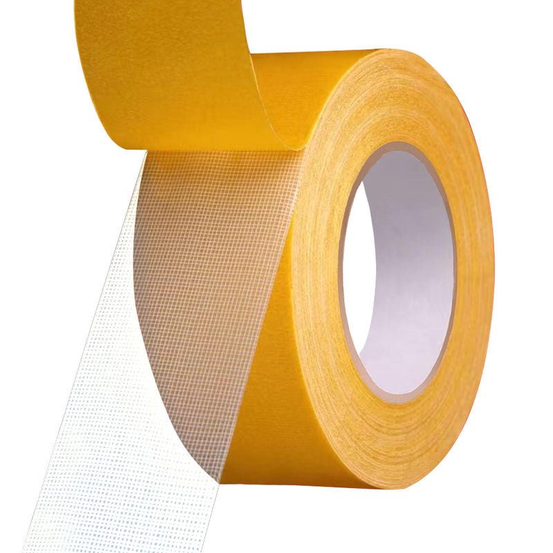 Double Sided Fabric Tape Heavy Duty, Double Stick Carpet Tape, Removable High Stickness Strong 2 Sided Tape for Clothes, Walls, Crafts, Rugs, Hem, Carpet, Woodworking, 2 Inch X 33FT 2inch X 33ft Roll