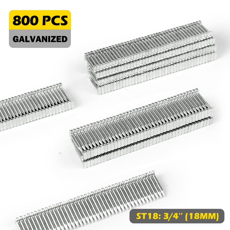 [Australia - AusPower] - KIMSING 14 Gauge 3/4'' Length Concrete Nails Concrete T-Nails for Concrete Nailers Smooth Shank 800 PCS/BOX 3/4" (18 mm) 