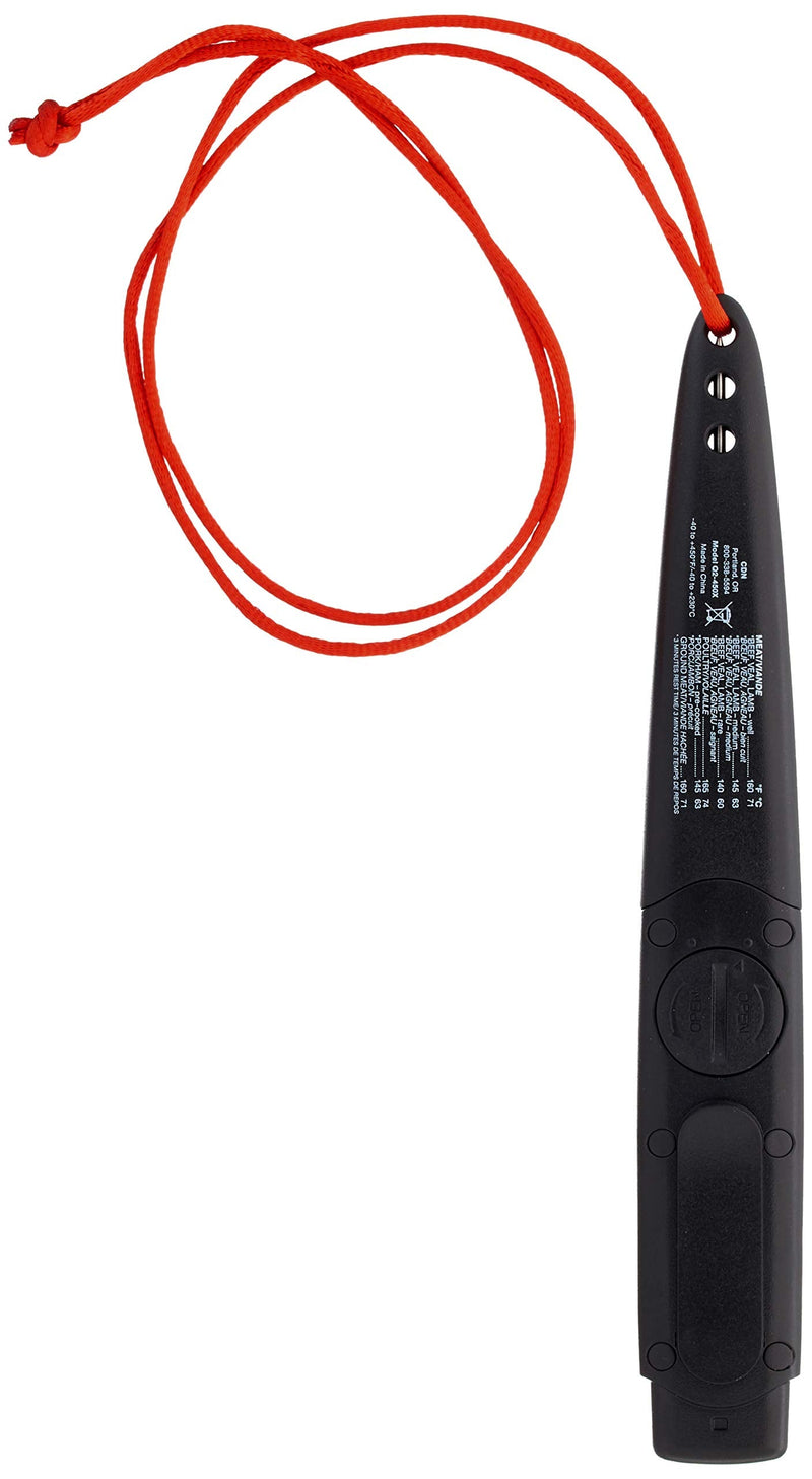 [Australia - AusPower] - CDN ProAccurate® Waterproof Digital Thermometer with Protective Sheath, Easy to Read Display, 2.75" Stem with Thin Tip, Black/White (Q2-450X) Black/White Display - 2.75" Stem 1 EA 