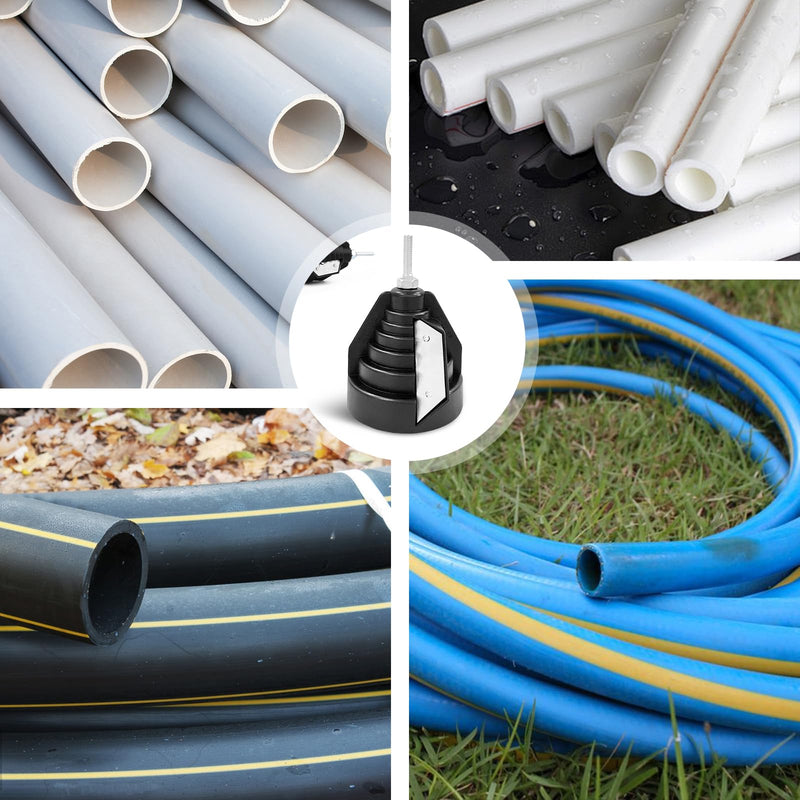 [Australia - AusPower] - Pack of 2 Plastic Pipe Chamfer Tool, Pipe Deburring Hand Deburrer PVC PPR PE Pipe Deburring Tool for 20 25 32 40 50 and 63 mm Plastic Pipes 