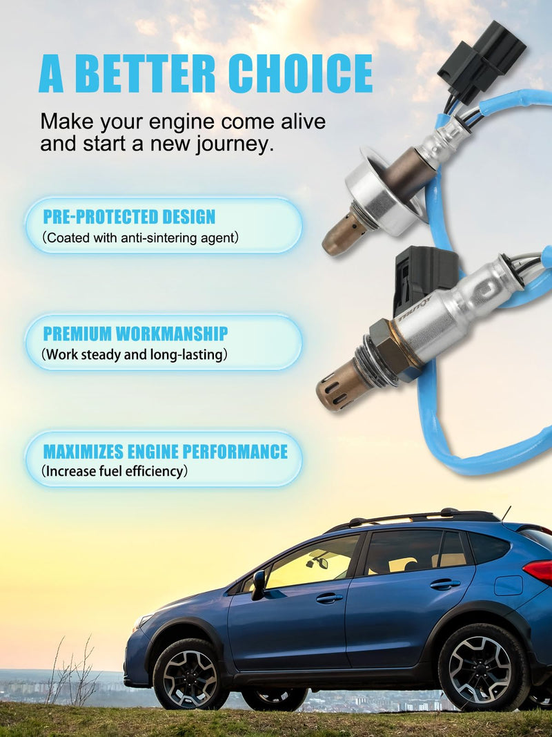 TAUTOY 2PCS 234-9091 234-4462 O2 Oxygen Sensor Upstream and Downstream (2.4L L4) for Honda Accord 2008-2012, for Acura TSX 2009-2014, 36531-R40-A01, 36532-R40-A01
