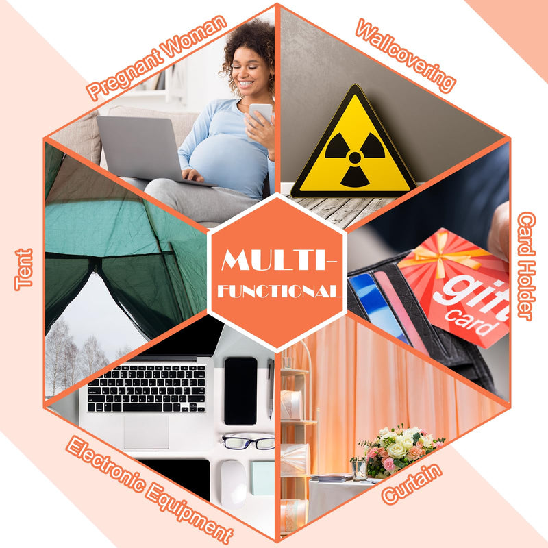 [Australia - AusPower] - VitalCozy Faraday Fabric, Copper Faraday Cloth for EMP Shield,grounding Mobile Phone,WiFi, GPS Copper Nickel Fabric Material Blocks Rf Signals(1 Sheet,197"x43") 1 197"x43" 