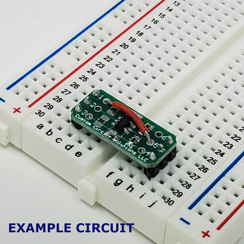 [Australia - AusPower] - – SMD to DIP Breakout PCB Module, 6-Pin, SOT to DIP Adapter Header with Integrated SMT Resistor and/or Capacitor Pads – 12 Pieces 6-Pin SOT 