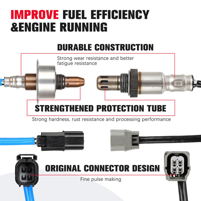 [Australia - AusPower] - O2 Oxygen Sensor Upstream Downstream Compatible for Honda Fit 2015 2016 2017 2018 2019 234-9146 234-4978 2PCS 
