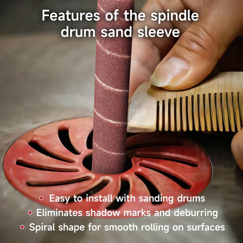 [Australia - AusPower] - Spindle Sander Sleeves for Spindle Sander 150 Grit Sandpaper, 115mm Length, 6 Different Diameters 1/2 in., 3/4 in., 1 in., 1-1/2 in., 2 in. and 3 in 