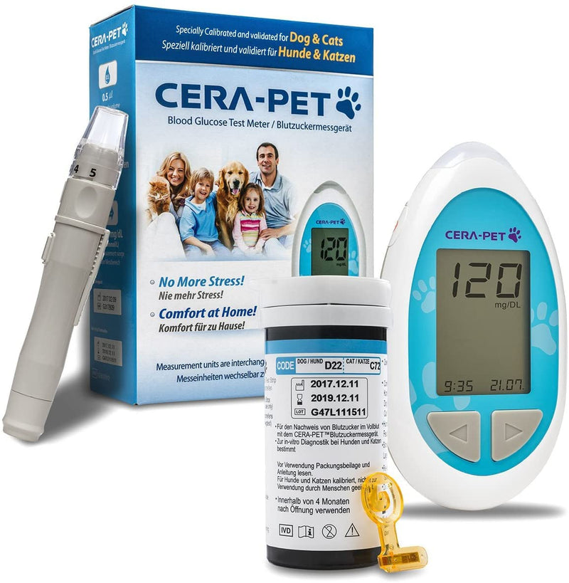 [Australia - AusPower] - 100 x Cera-Pet Lancets Compatible with the Blood Glucose Monitor for Dogs and Cats I for Low Pain Blood Removal in Dogs and Cats I Sterile Blood Lancets I CE Certified 