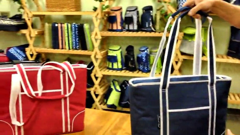 Picnic at Ascot Extra Large Insulated Cooler Bag - 30 Can Tote- Designed & Quality Approved in USA Navy