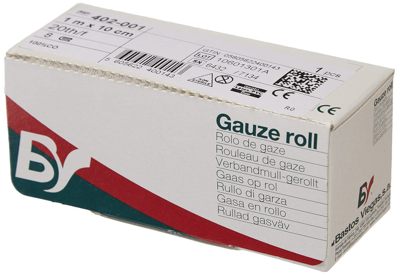 Bastos Viegas 59410 Cotton Gauze Roll 80 cm x 1 m