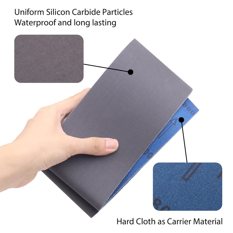 15 Pack 3 x 18 Inch Sanding Belts, 3x18 Silicon Carbide Sanding Belt, 5 Pcs Each of 600, 800, 1000 Grits Knife Sharpening Sander Belt 3x18 inch