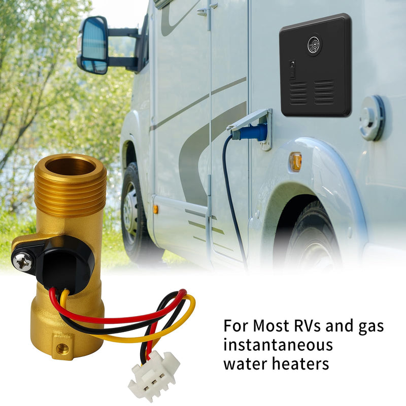 [Australia - AusPower] - 2022107584 Water Flow sensors for Girard RV tankless Water heaters Girard 2GWH-24 GSWH-2 Water heaters and Gas-Fired instantaneous Water heaters and rv Water Meter Replacement Parts 