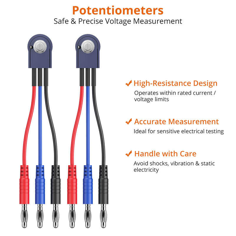 Proster Multimeter Test Leads Kit 26pcs - Multi Testers Replacement Test Leads with Alligator Clips Test Probe Spring Test Hook Test Prods Storage Bag Electric Tester Leads for Multimeter Tester Test Leads 26pcs