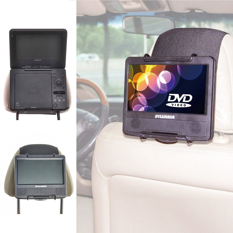 [Australia - AusPower] - TFY Universal Car Headrest Mount Holder for Portable DVD Player 