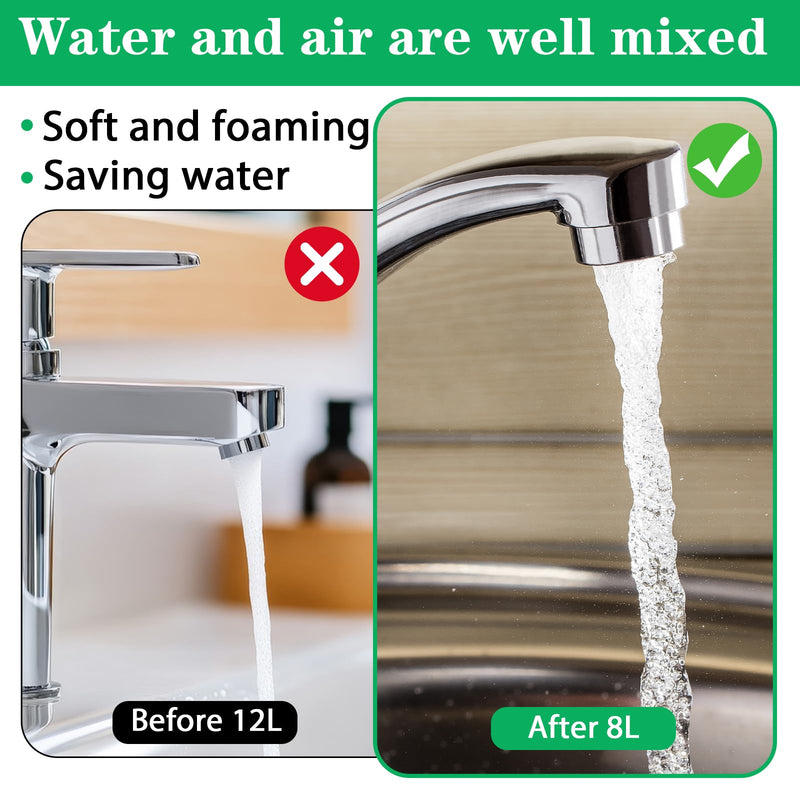[Australia - AusPower] - AOZUO Pack of 40 Aerators for Taps, Aerator Tap Strainer Insert, Tap Strainer Water-Saving Insert Tap Aerator Water Saver for Tap Strainer Insert Cache Aerator Water-Saving 20 EU 