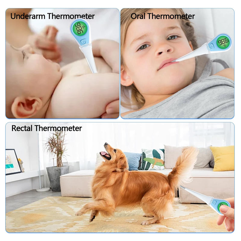 [Australia - AusPower] - 100 Pack Thermometer Probe Covers Compatible with Vicks - Disposable Thermometer Sleeves, Convenient to Use and Enhance Comfort, Clear Temperature Sheath Sleeves for Oral and Rectal 