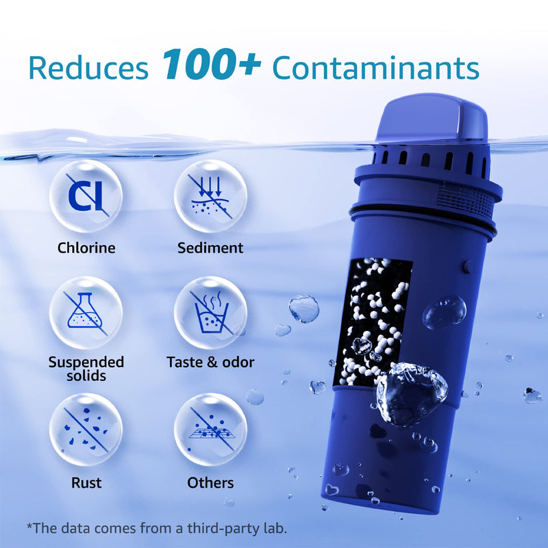 [Australia - AusPower] - AQUA CREST NSF Certified Filter, Replacement for Pur®, Pur® Plus Pitcher Water Filter, CRF950Z, PPF951K™, PPF900Z™, DS1811Z, PPT711, PPT111, CR-1100C and All Pur® Pitchers and Dispensers, 4 Packs 