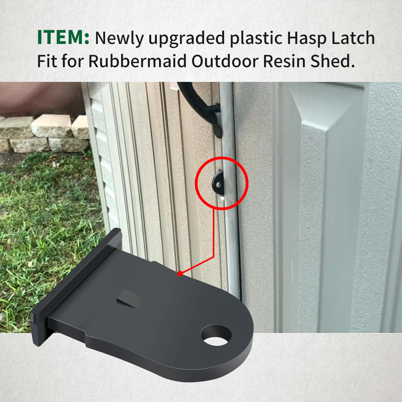 [Australia - AusPower] - Newly Upgraded Plastic Hasp Latch Fit for Rubbermaid Outdoor Resin Shed 