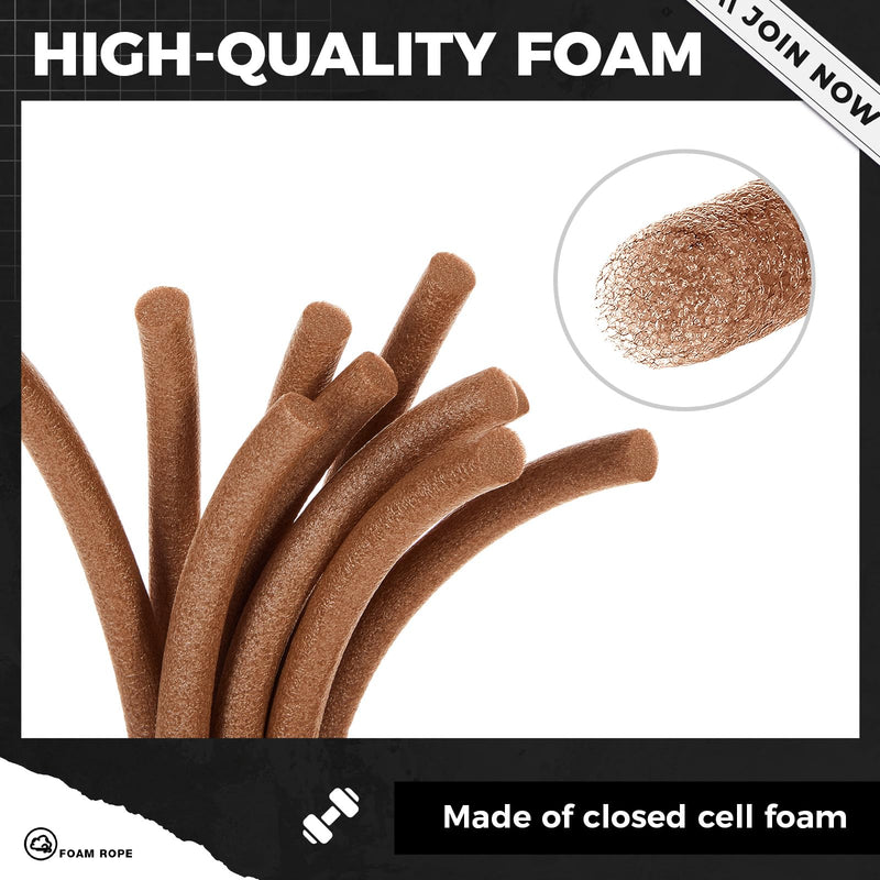 MotiMind 1 Inch x 100 ft Foam Backer Rod for Gaps Joints Concrete Crack Filler Caulk Saver Bulk Foam Backing Rod Concrete Filler Rope for Weather Stripping Door Seal(Brown) Brown