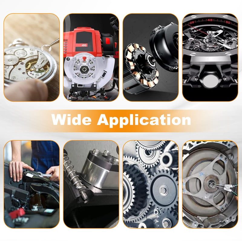 [Australia - AusPower] - E Clip Circlip Assortment Kit 330PCS 14 Size 304 Stainless Steel External Retaining Rings Washer Circlip Rings Kit Metric E Clip for Bearings Gears Pulleys,Axles Includes Sizes of M1.5-M15 Silver Stainless 330PCS E-Clips 