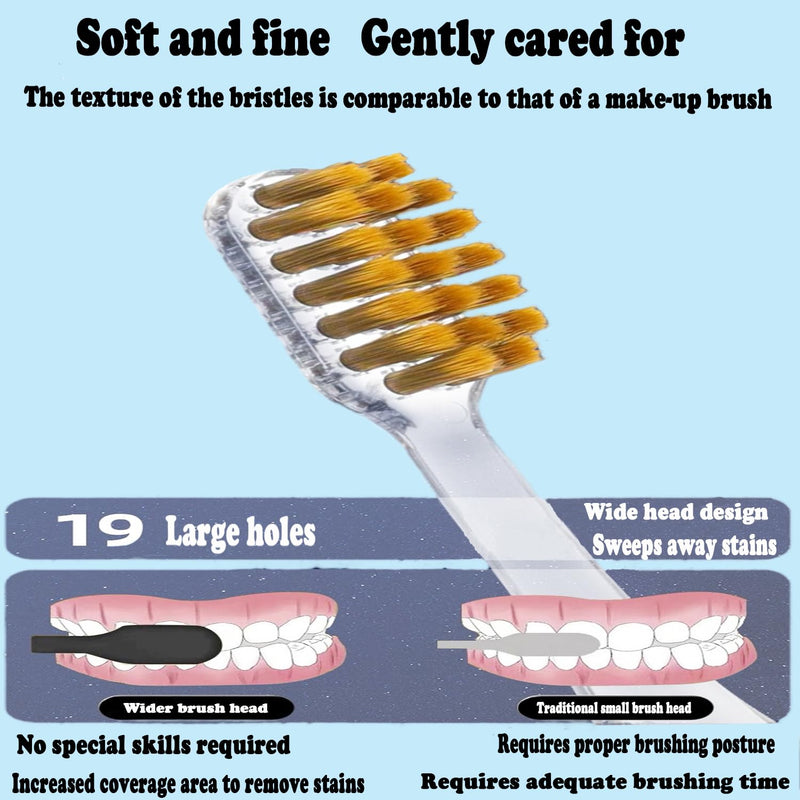 Travel toothbrush, pack of 4, travel toothbrush, foldable with case, ideal for travel toothbrush, camping and business trips