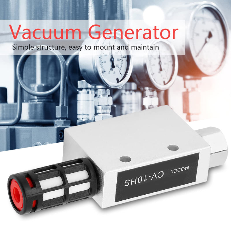 [Australia - AusPower] - Vacuum Generator, Vacuum Generator Valve, Generator Silencer, CV-10HS Pneumatic Air Outlet Vacuum Generator Ejector with Silencer 