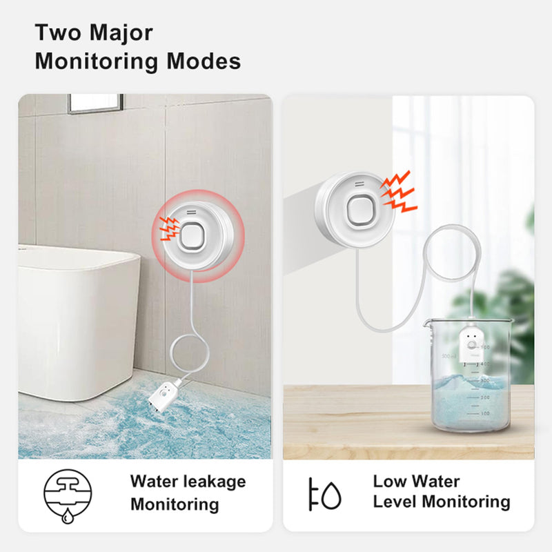 [Australia - AusPower] - WiFi Water Leak Detector for Home & Basement – 100dB Alarm, Tuya APP Alerts, Compatible with Alexa, 2.4G WiFi (No Hub Required) 