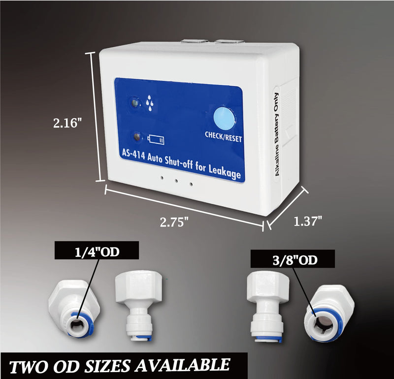 [Australia - AusPower] - Water Leak Detector with Sensor Alarm, Power Insufficient Detection, Auto Shut-Off, Water-Saving, Home Assistant, Automation Improvement for Bathroom, Laundry, Basement, Kitchen 