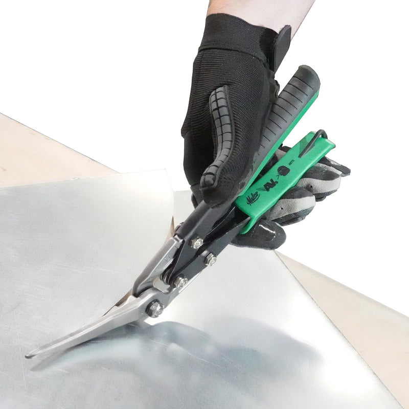 [Australia - AusPower] - Malco Long Cut AVs Metal Cutting Snip Right Offset 2-1/4" Cut Length - Green Grip AV73 