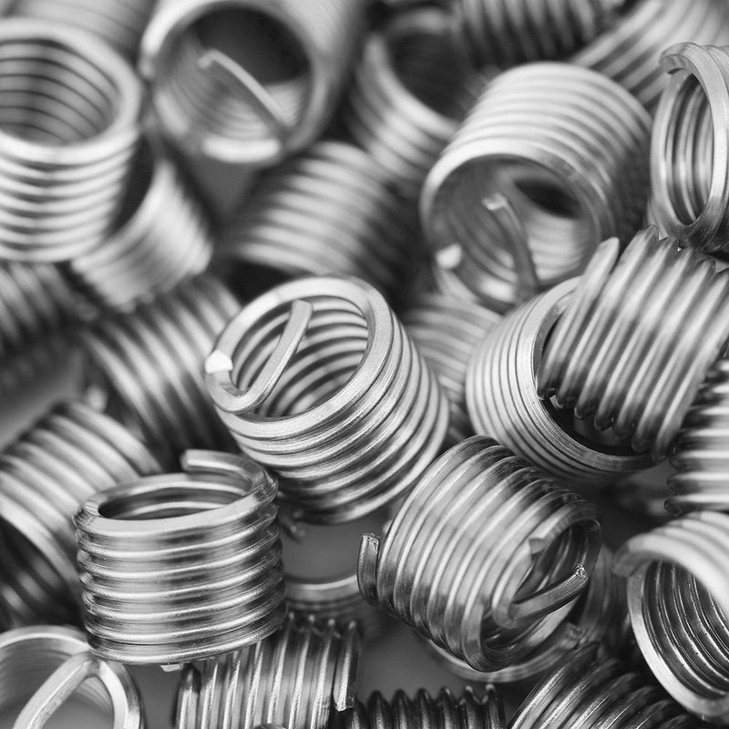 [Australia - AusPower] - M6 Wire Screw Sleeve, 100pcs M6 x 1.0 x 1.5D 304 Stainless Steel Thread Repair Insert Tool Wire Sleeve Helical Inserts Assortments Kit 