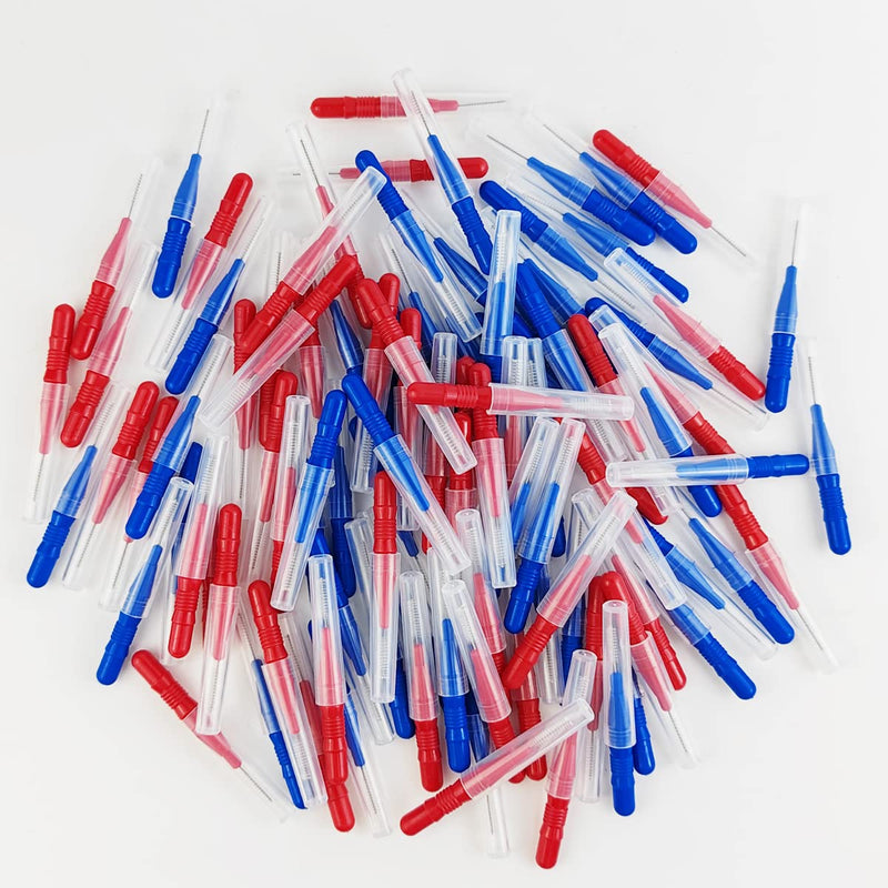 [Australia - AusPower] - 250PCS Braces Dental Brush Flosser for Cleaner Interdental Brush Toothpick Dental Tooth Flossing Head Oral Dental Hygiene Toothpick Cleaners Cleaning Tool 
