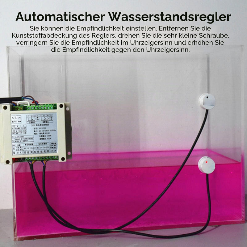 Water Level Controller, Non-Contact Liquid Level Sensor, Sensitivity Adjustable, Automatic Level Sensor, AC100 260V