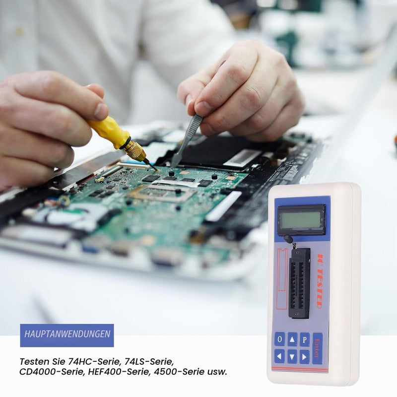 Integrated Circuit, TSH-06F Tester for Integrated Circuits, IC Chip Testers with 1300 Integrated Chip Data Models, Transistor Testers with 5 V, 3.3 V With Terminal