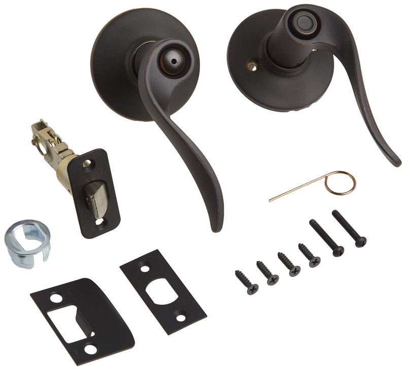 SCHLAGE F40 SAC 716 Sacramento Privacy Lock Lever, Aged Bronze