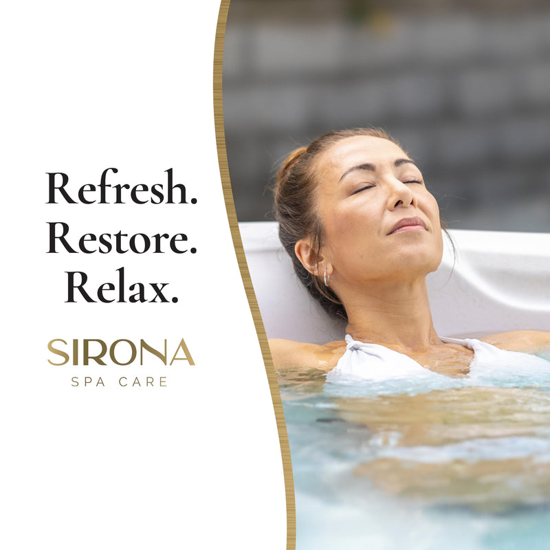 Sirona Spa Care Simply Test Strips – for Use with The Sirona Simply Chlorine-Free & Bromine-Free System for Spas & Hot Tubs, 25-Count Bottle (82120)