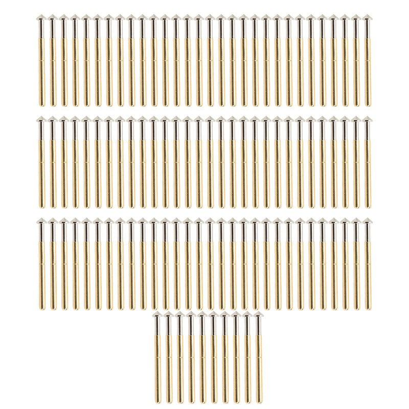 [Australia - AusPower] - 100 Pcs P156‑E Spring Pressure Test Probes Tapered Head Type 2.36mm Diameter Pogo Pin Test Tools PCB Testing Pin 