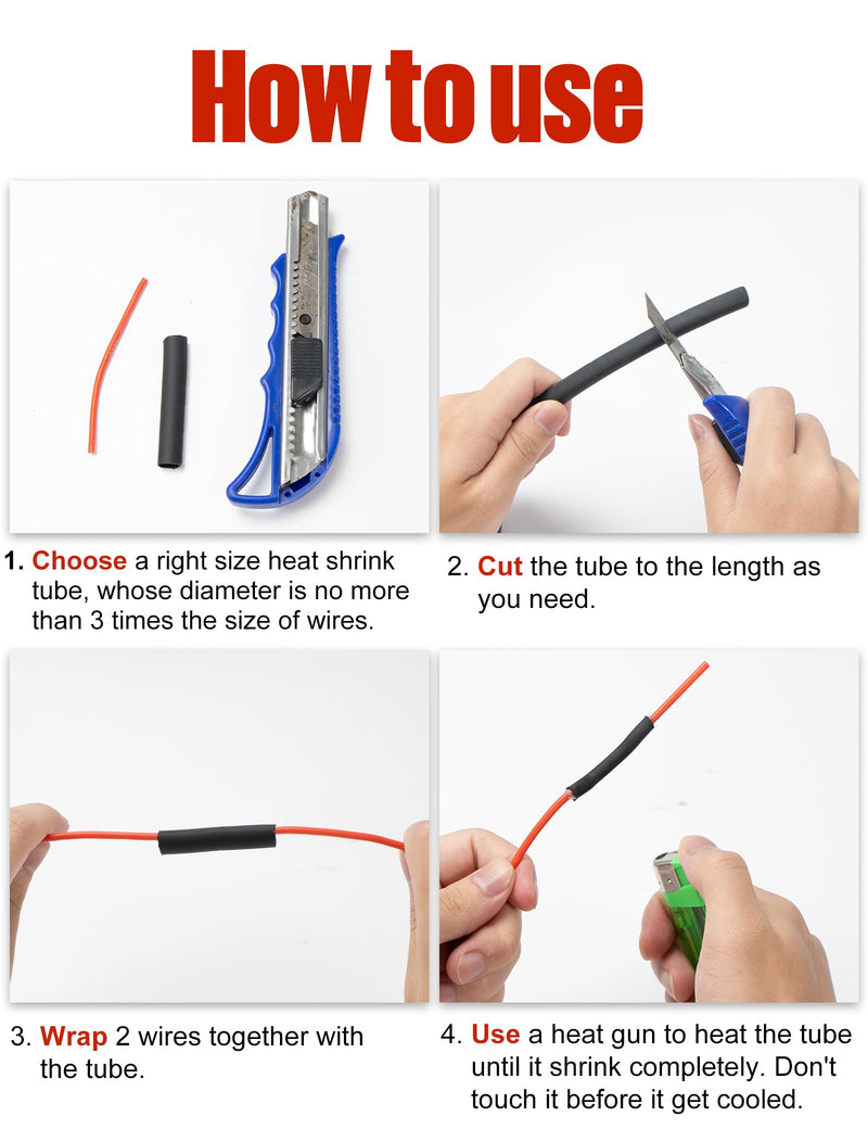 [Australia - AusPower] - Lsnisni 3:1 Heat Shrink Tubing Ø5/8inch ? 3/4inch 13ft, Marine Grade Waterproof, Dual Wall Adhesive Lined, Heat-shrink Tubing Black (Ø3/4” 13ft) 3/4 Inch 13 ft 
