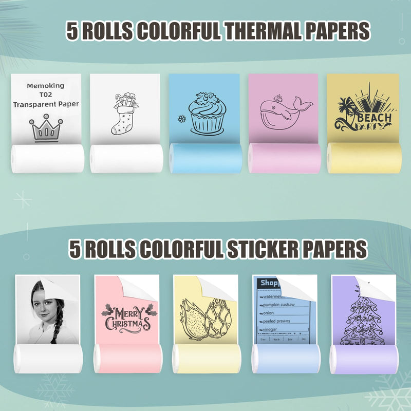 [Australia - AusPower] - Mini Pocket Printer, Gifts for kids, Portable Thermal Printer for Pictures/Retro-Style Photos/Receipts/Notes/Lists/Label/ Memo/QR Codes, Bluetooth Wireless Smart Printer with Android or iOS APP (PINK) pink 