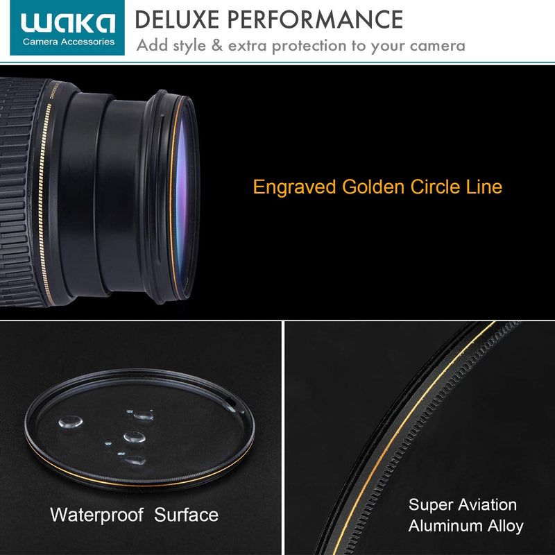 [Australia - AusPower] - waka 49mm MC UV Filter - Ultra Slim 16 Layers Multi Coated Ultraviolet Protection Lens Filter for Canon Nikon Sony DSLR Camera Lens 