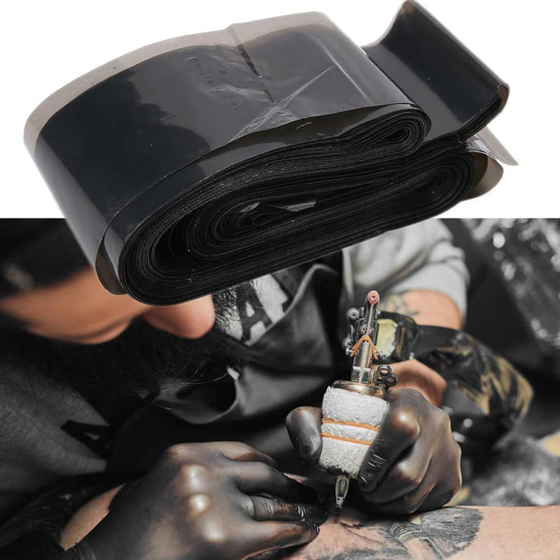 Pack of 100 Disposable Tattoo Machine Clip Cable Sleeves, Hygienic Covers for Tattoo Accessories, Black, Safe and Practical