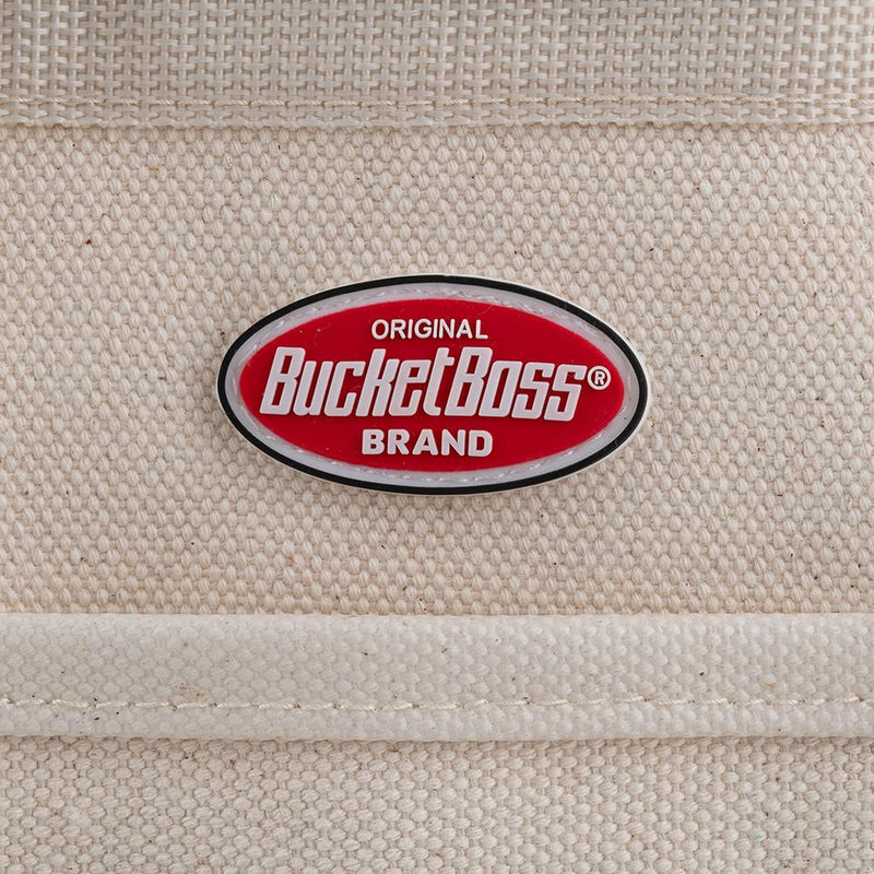 Bucket Boss - Original Rigger’s Bag - Natural, Tool Bags - Original Series (60002) , Beige 17 x 6 x 10.5 inches Solid Black
