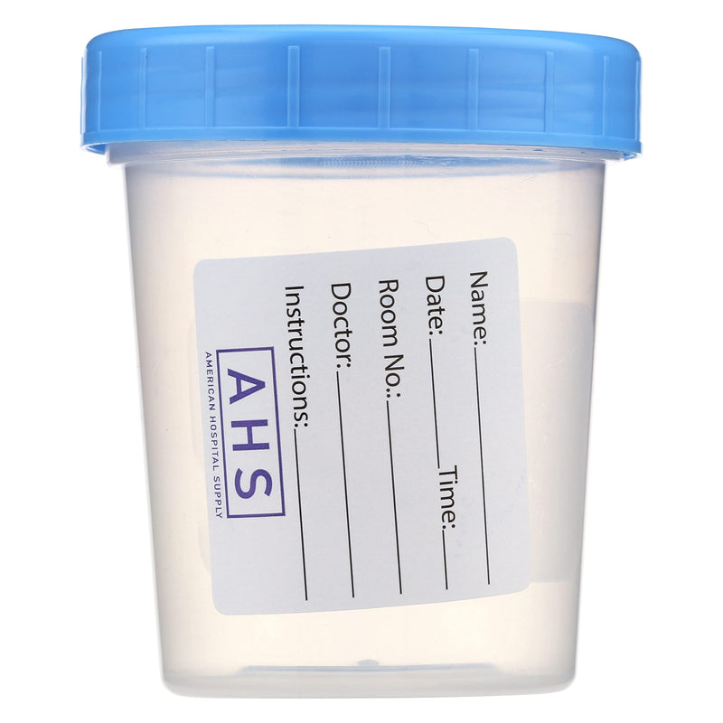 [Australia - AusPower] - AHS American Hospital Supply Sterile Specimen Cups | Sterile Urine Cups with Lids | Single-Use Urine Sample Containers with Screw On, Leak-Resistant Lid, (Pack of 10) 4 Oz. Pack of 10 