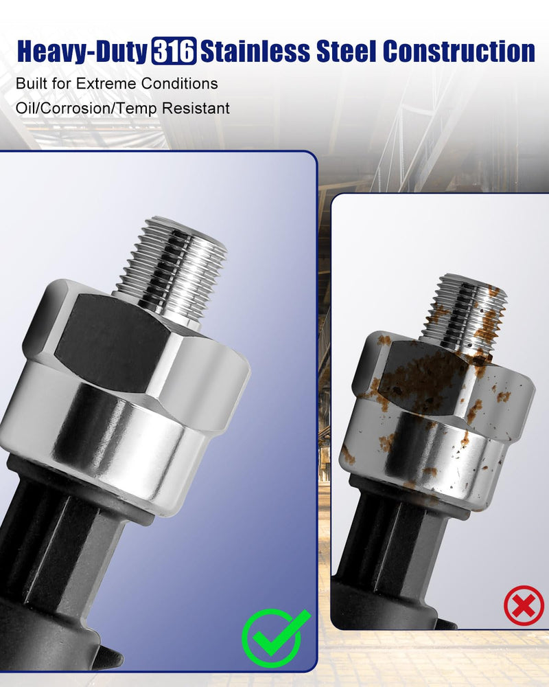 [Australia - AusPower] - 100PSI Fuel Oil Coolant Pressure Sensor Fit for EFI and Data Logging Systems 1/8" NPT thread,0.5V to 4.5V, Replace 7990100 