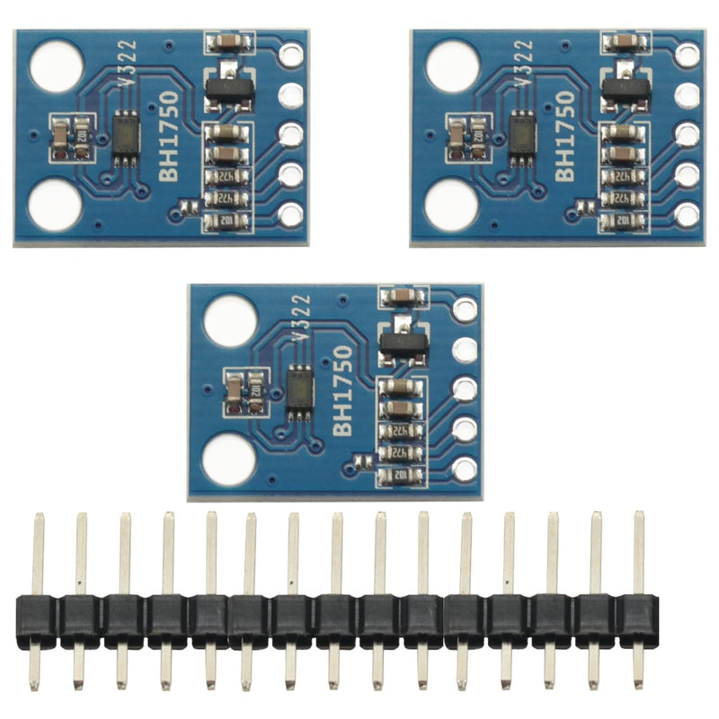 [Australia - AusPower] - 3Pcs BH1750 BH1750FVI Light Intensity Illumination Module Digital Optical Intensity Illumination Sensor for Arduino 