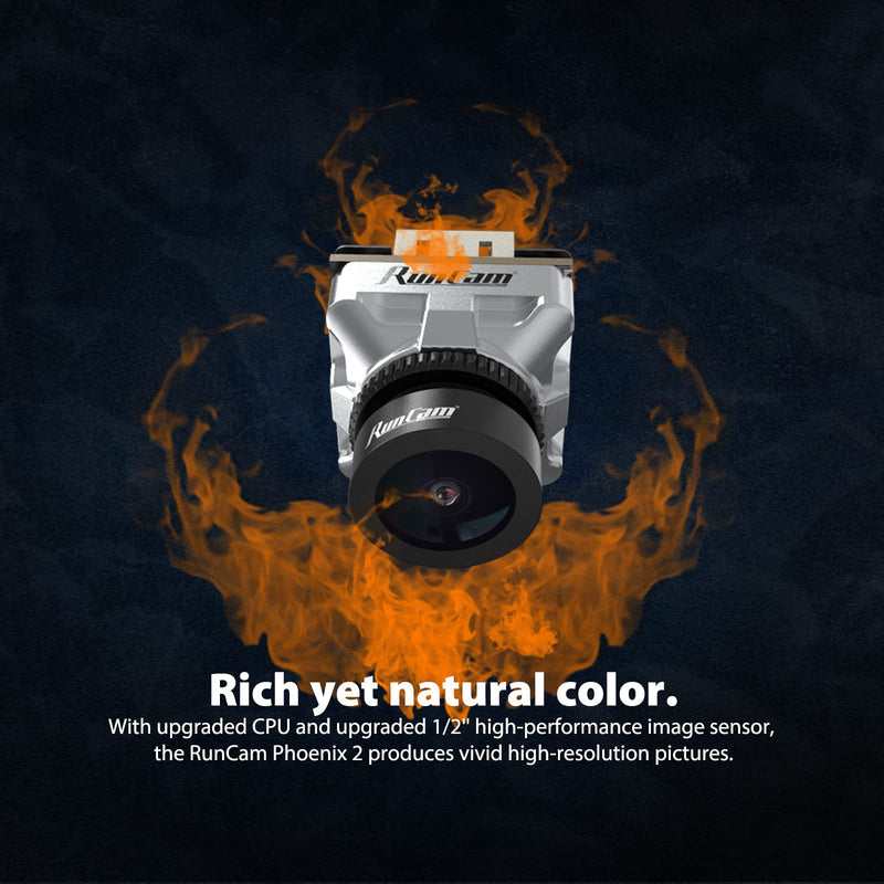 [Australia - AusPower] - RunCam Phoenix 2 Micro FPV Camera 1000TVL FOV 155° Super Global WDR Day&Night Freestyle Cam with 2.1mm Lens 4:3/16:9 Switchable for FPV Drone,etc. 
